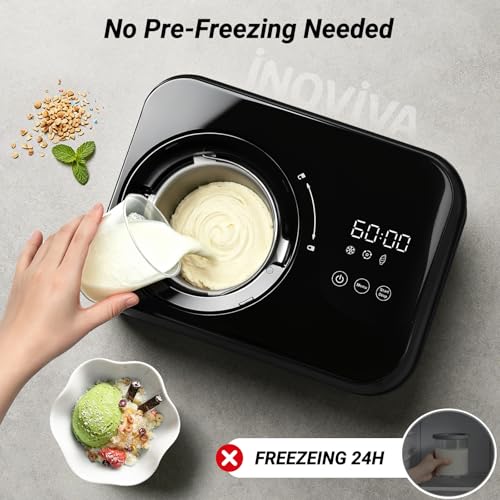Inoviva IM001 1.7 Pt Compressor Ice Cream Maker — view 2