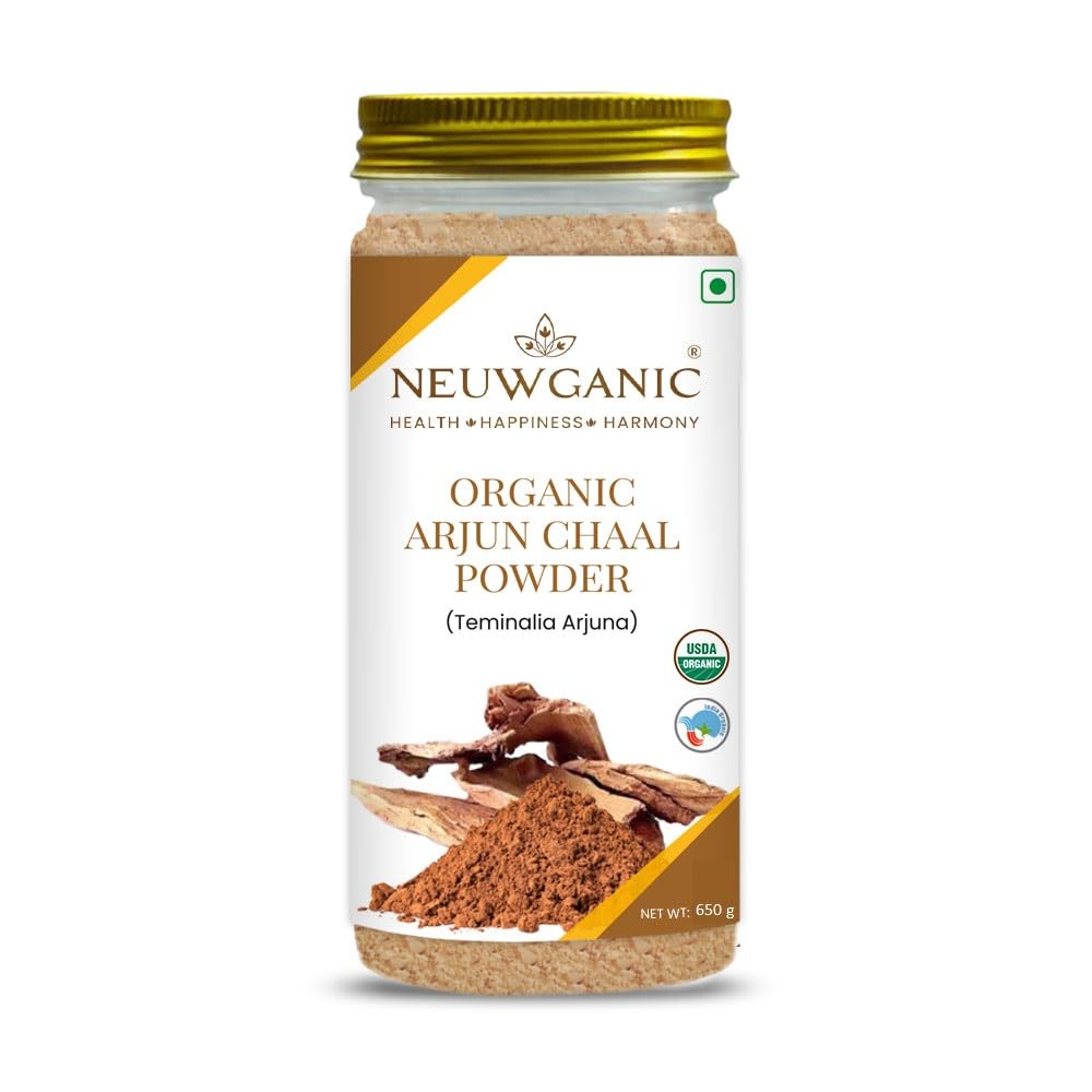 Neuwganic - Organic Arjun Chaal Powder - Arjun Bark - India Organic and USDA Organic Certified - Promotes Good Cholesterol - 650 Gm (B0D1MPBHM8) Amazon Price History, Amazon Price Tracker
