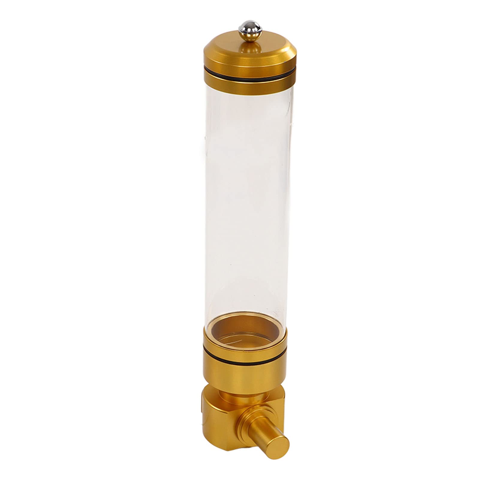 Qcwwy An der Wand Montierter Getreidespender, Acryl-Aufbewahrung für Kaffeebohnen, Vorratsdose mit Großem Fassungsvermögen für Nüsse und Snacks, Perfekt für die Organisation in der Küche (GOLD)