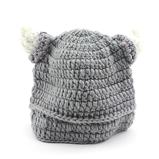 Magic Bull Cuerno Diseño Baby Infant Crochet gorro infantil gorro para 6 – 24 Mes Boy