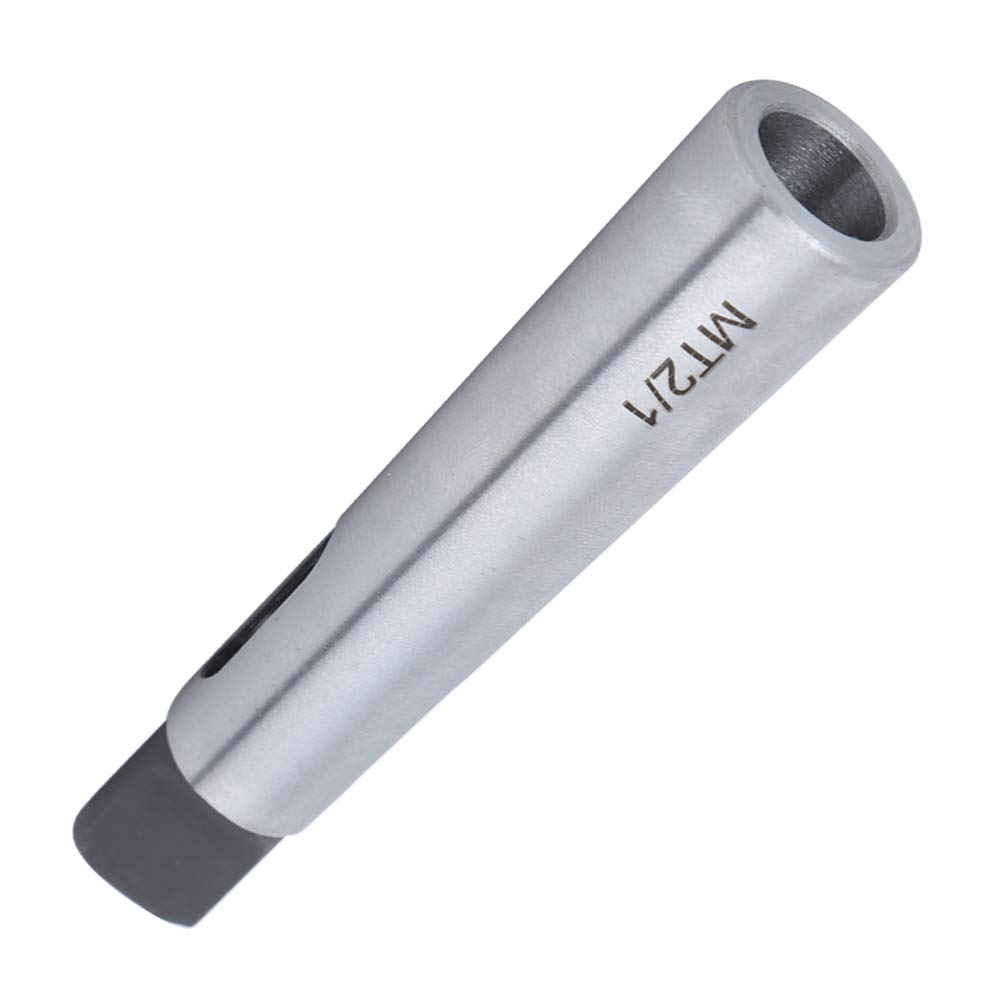 Mandrino per trapano MT1, adattatore di riduzione del cono Manicotto per trapano Argento Elevata durezza Resistenza all'usura da MT2 a MT1