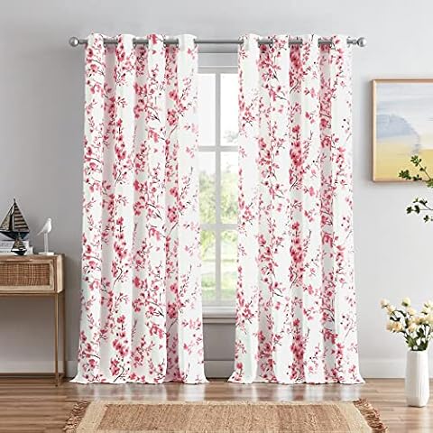 Melodieux Floral Curtains with Grommets Cover