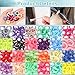 Baby Hair Ties, 200 Pcs Toddler Hair Ties with Organizer Box Colorful Cotton Seamless Hair Bands Mothers Day Gifts for Mom Daughter(24 Colors)