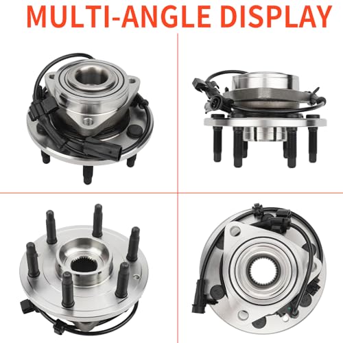 DRIVESTAR 515036 4WD/AWD Front Wheel Hubs and Bearing Assembly 4x4 AWD for Chevrolet 2002 03 04 05 06 Silverado/Suburban/Avalanche 1500 Tahoe GMC Sierra Savana Cadillac Escalade 6 Lugs w/ABS by DRIVESTAR - Used condition - Image 2