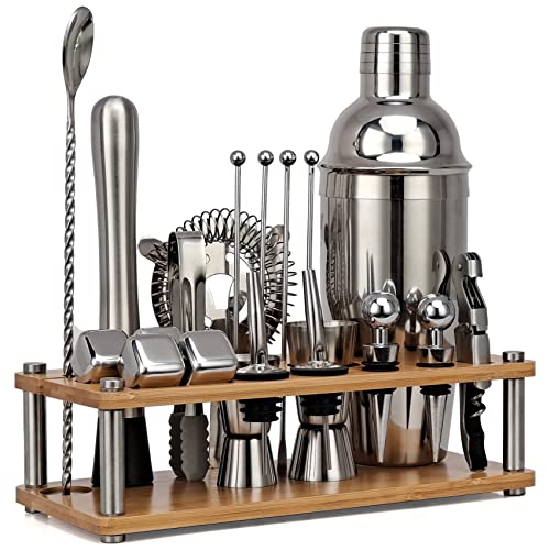Set Cocktail Coctelera Boston Acero Inoxidable 20 Piezas miniatura 1