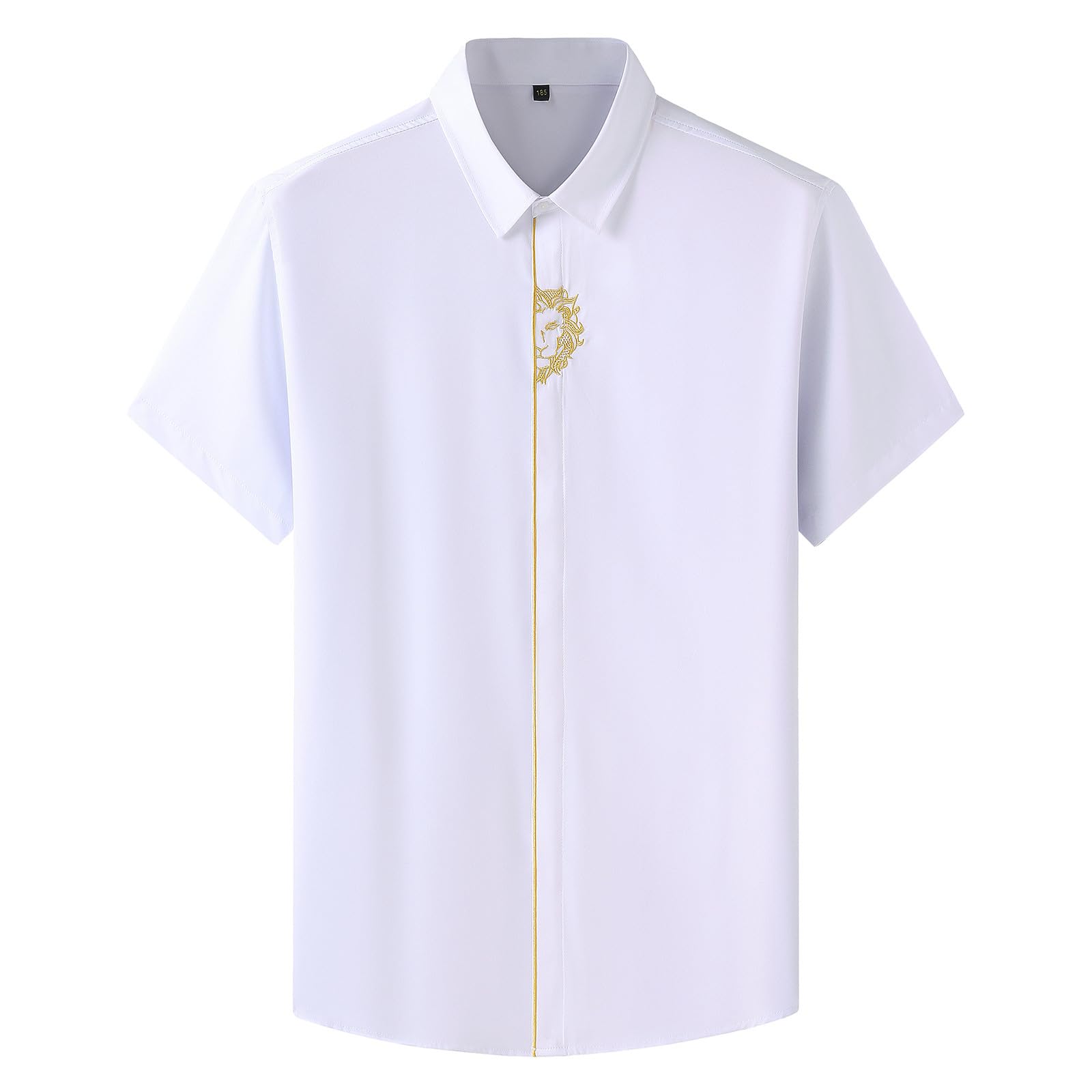 ZEZKT 2024 Camiseta de Manga Corta Hombre Moda Manga Corta Blusa de Solapa de Manga Corta con Bolsillo Camiseta Básica para Hombre Henley Camisas Corte Holgado Coton Shirts Blusa Casual