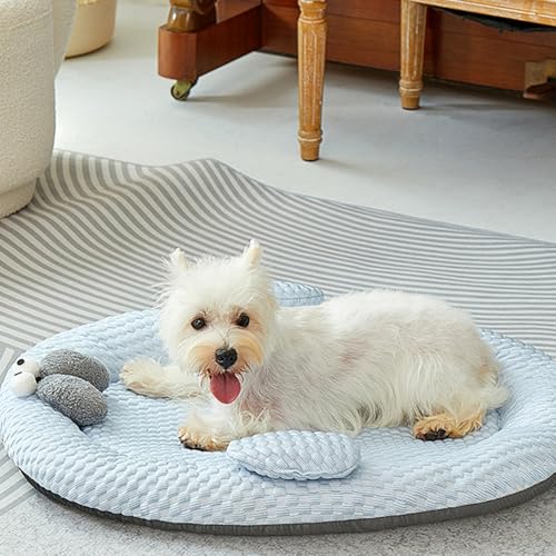 Caowzz Kühlendes Hundebett, atmungsaktiv, waschbar, für Hundehütte, Kühlkissen, für drinnen und draußen, Zuhause, Terrasse, Kiste, Schlafen, Sommer, Welpen, Kätzchen, bleiben kühl-3