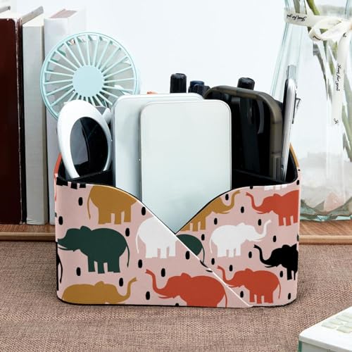 Pot de rangement bureau éléphant avec 4 compartiments porte-crayons - 7