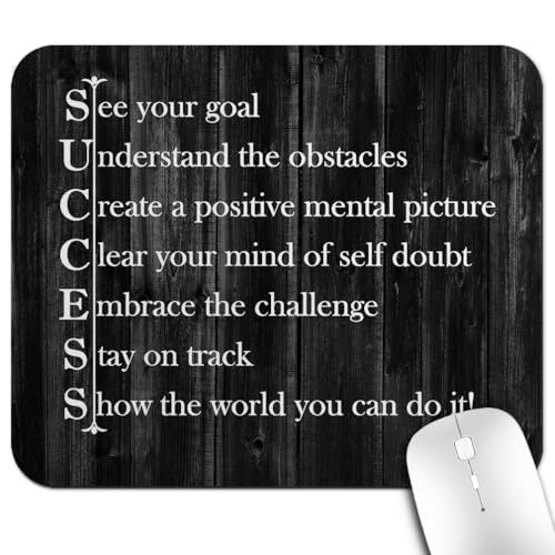 knseva Inspirational Quote Rustic Black Wood Mouse Pad, See Your