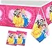 Lot 2pcs nappe princesse bébé princesse fille joyeux anniversaire thème princesse couverture de table décoration plastique 1.8x1.08m nappe princesse fête décoration fournitures
