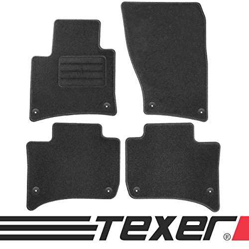 TEXER Tapis de Voiture en Velours pour Porsche Cayenne II 2010-2017 Anthracite
