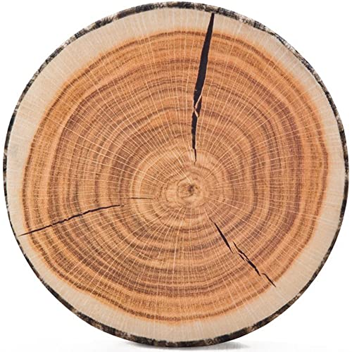 HYSEAS Decorative Round Throw Pillow 3D Digital Print Comfortable Kids Funny Cute Wood Log Pillow Circle Seating Floor Cushion for Home Couch Sofa Bedroom Living Room Decor Stump