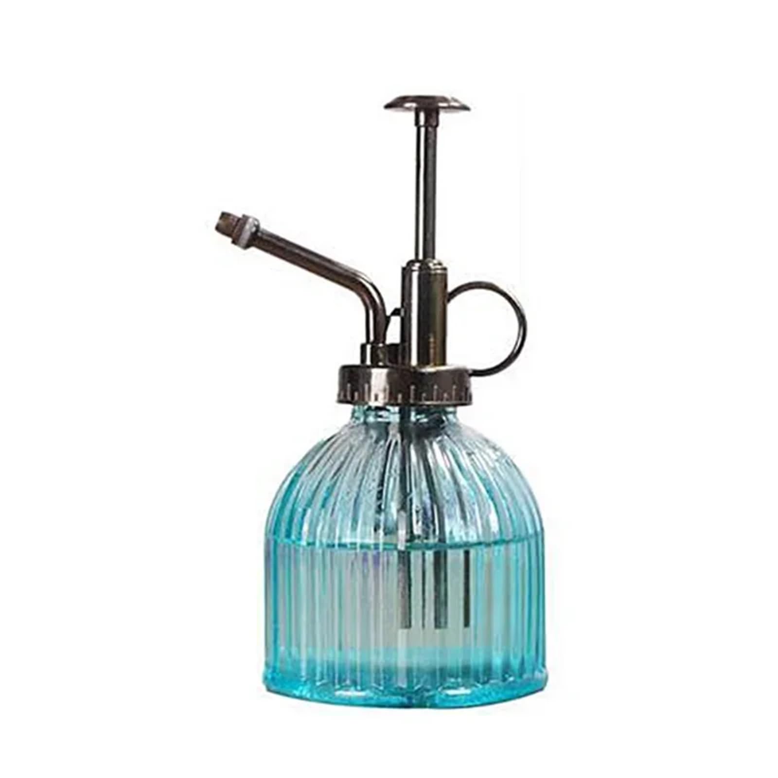1PC 300Ml Plant Flower Glass Garden Waterer Mister Water Cans Spray Irrigation for Plants(Blue)
