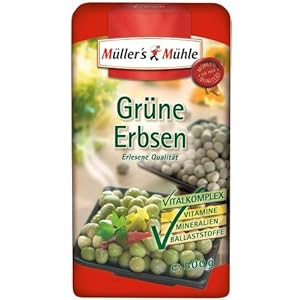 Müller’s Mühle Grüne Erbsen, 7er Pack (7 x 500 g Packung)