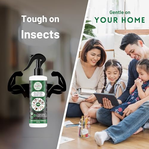 Image of Hasper All In One Insect Control Spray | Insect Repellent Spray | For Cockroach, Bed Bugs, Lizard, Spider, Fly, Centipede 100% Natural | No Kill Just Repel Easy To Use Non-Toxic (250Ml) | Pack of 1
