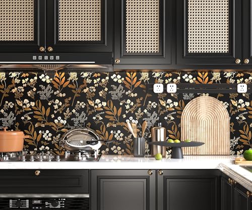 Papier peint autocollant noir OSECAGE pour relooker un meuble de cuisine - 5