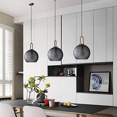 Plafonnier boule de verre pour couloir et balcon éclairage cosy E27