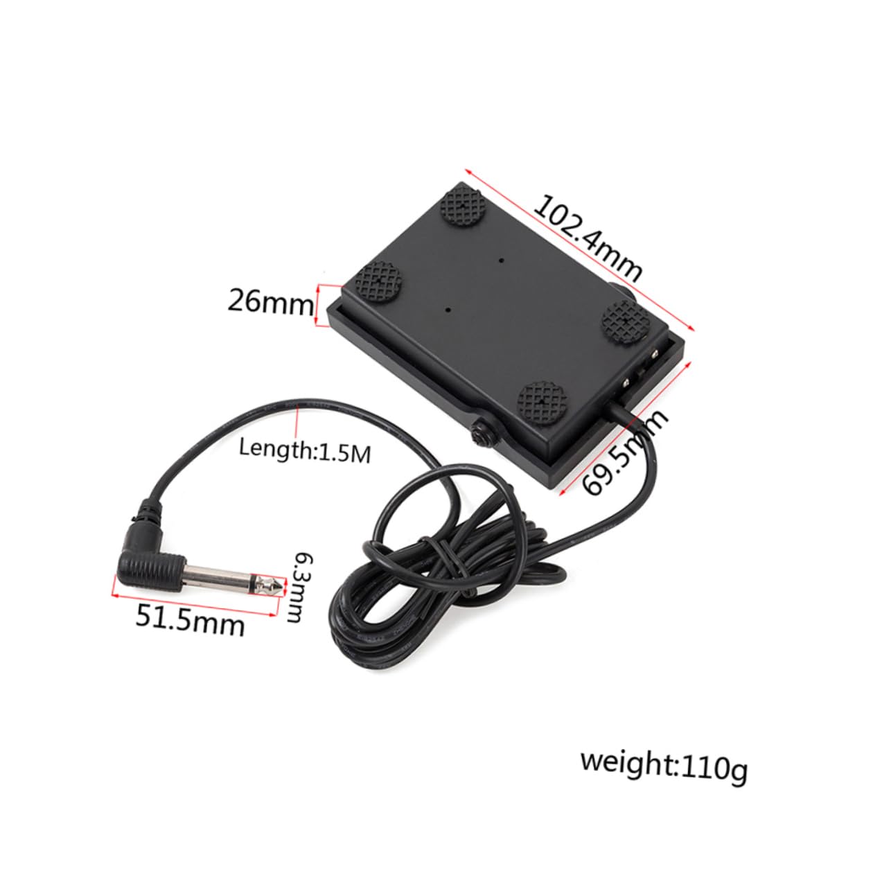Abaodam 3 Uds Pedal De Pie Piano Pedal De Sostenido Controlador De Pedal De Sostenido