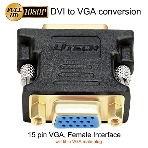 Dtech 8541676448 Dvi Male To Vga Female Adapter Dvi-I 24+5 Port Converter thumb #6