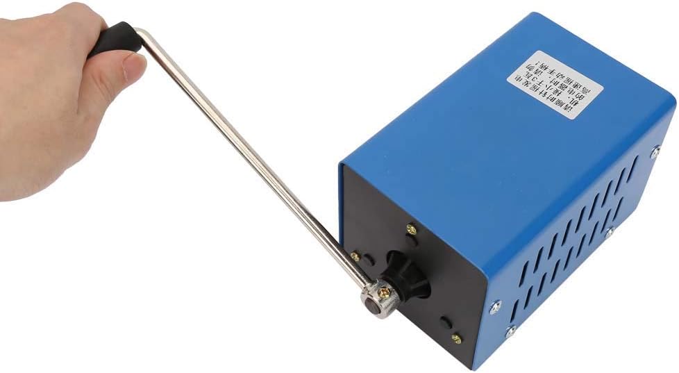 Hand Crank Generator, 20W 3V-15V High Power Hand Crank Charger Portable USB Generator for Emergency Survival Experiments Power Supply Camping Field Works