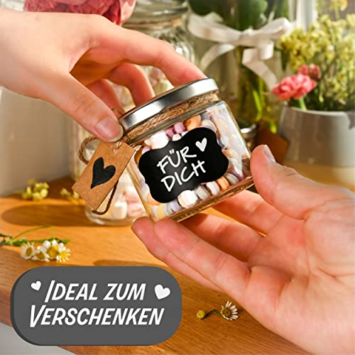 Foto von Praknu 25er Set Marmeladengläser Klein 125ml – Schraubgläser – mit Deckel