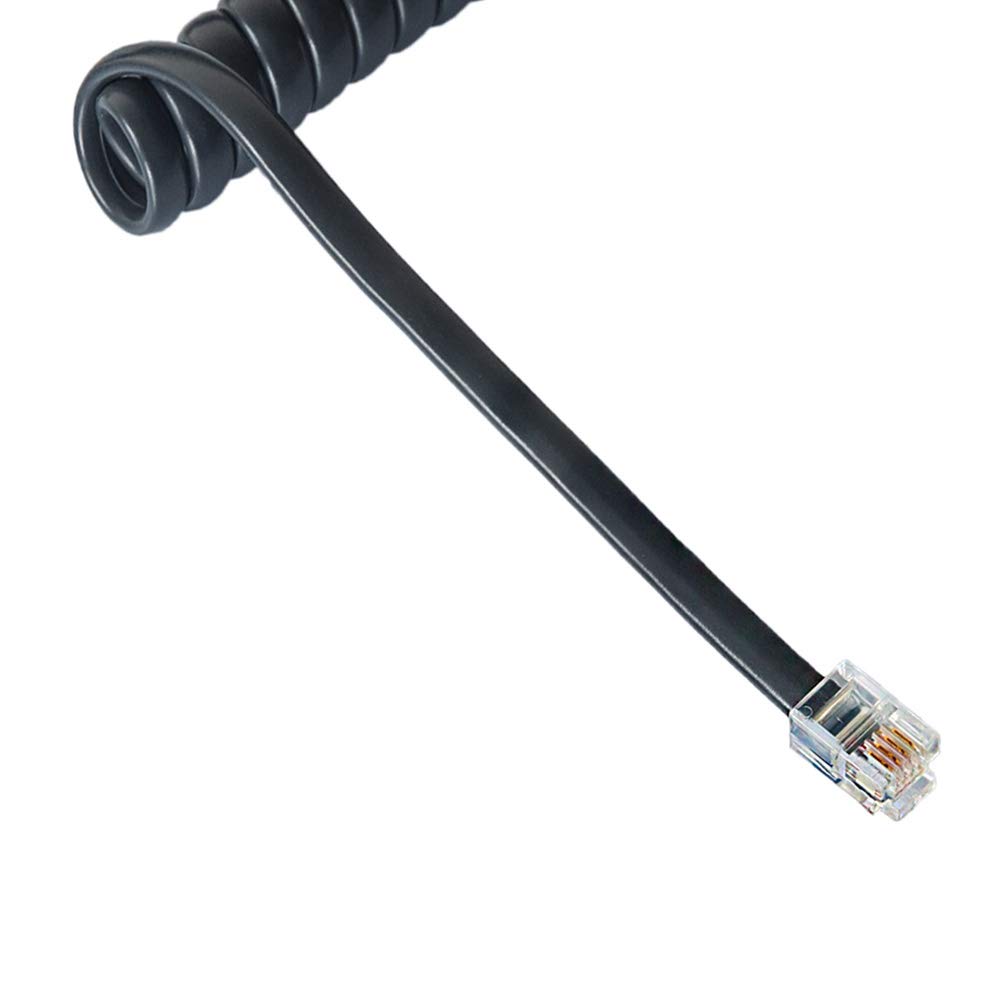 Handset Cord 25',Dark Gray 4