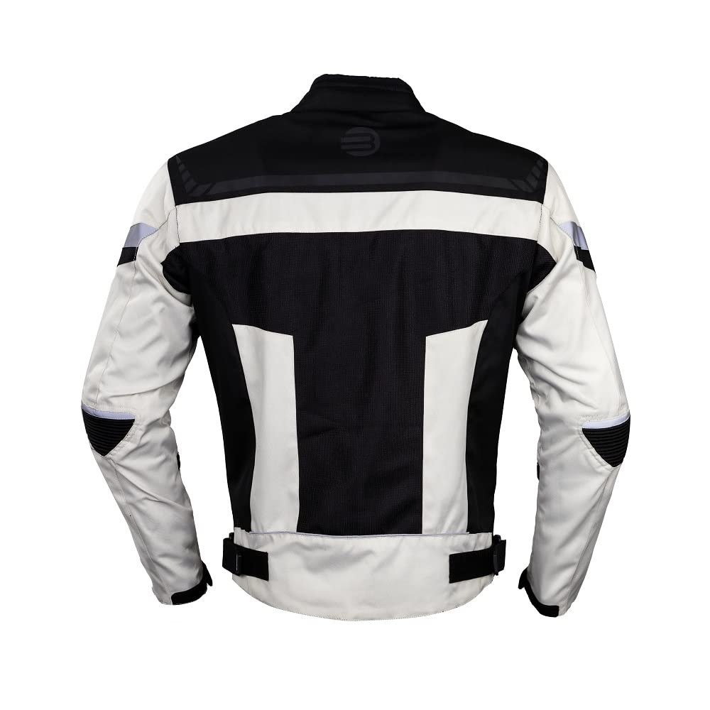 DUNA Giacca Moto Uomo Donna, Esperienza Estiva Perfetta: Certificata, Inserti Mesh e Membrana Impermeabile Rimovibile per Comfort in Primavera e Autunno, Colore Nero Grigio