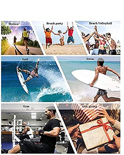 APCHYWEII Pantaloncini da Mare da Uomo con Stampa