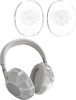 Sony WH-1000XM6ヘッドフォンケース、WUNIAKイヤーキャップカバー/ヘッドバンドカバー、Sony WH-1000XM6用、傷防止アクセサリーソフトTPUプロテクター(透明)