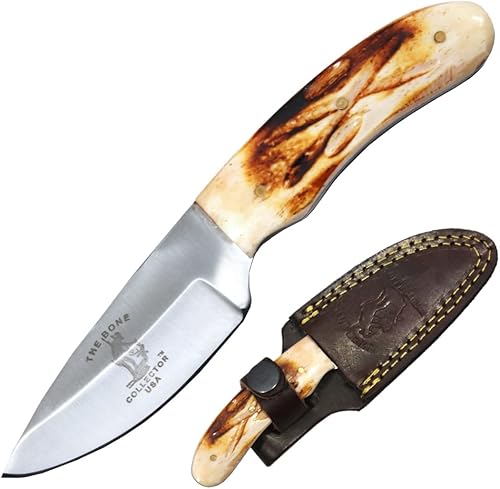 Cuchillo para cazador / retirar piel hecho a mano Bone Collector BC808