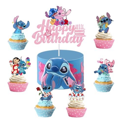 25Cake Decoration Cupcake Toppers Kuchen Dekoration Cupcake Geburtstag Topper für Junge Mädchen Geburtstag Themen Party