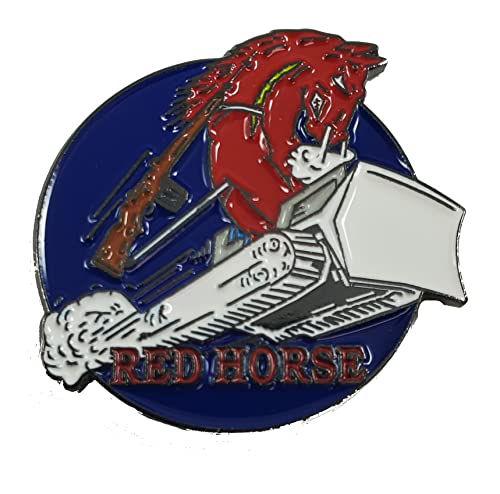 Red Horse Charging Charlie Pin - Veteran Owned Business