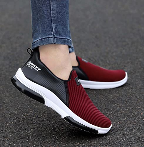 Image of AADI Men's Mesh Leather Outdoor Casual Shoes