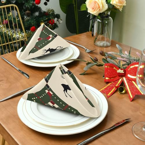 Servilletas de Tela Navideñas Multicolor Pack x6 20x20 in miniatura 4