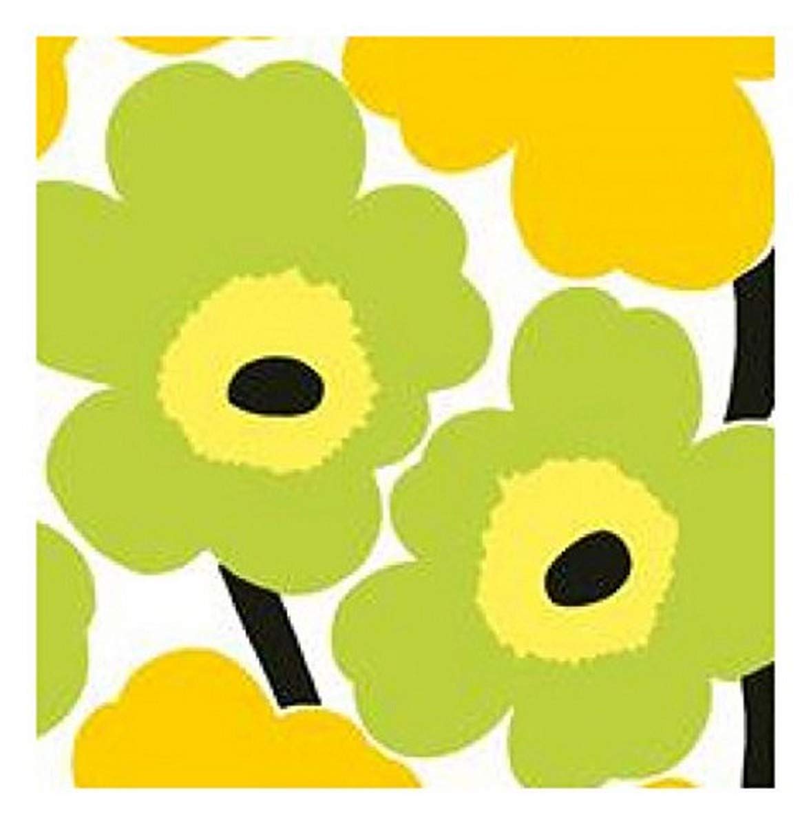 Boston International Yellow Ideal Home Range 20 Count 3-Ply Paper Lunch Napkins, Marimekko Unikko