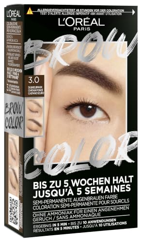 L'Oréal Paris Augenbrauenfarbe für einen strahlenden und perfekt gepflegten Look, Ammoniakfreie Augenbrauenfarbe… – Ansicht 1