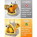 Large Winter Warm Bird Nest House, Comfortable Bird Bed for Cage with Mat, Hanging Hammock Shed Hideaway Hut Gift for Macaws African Grey Amazon Parrots - Image 2