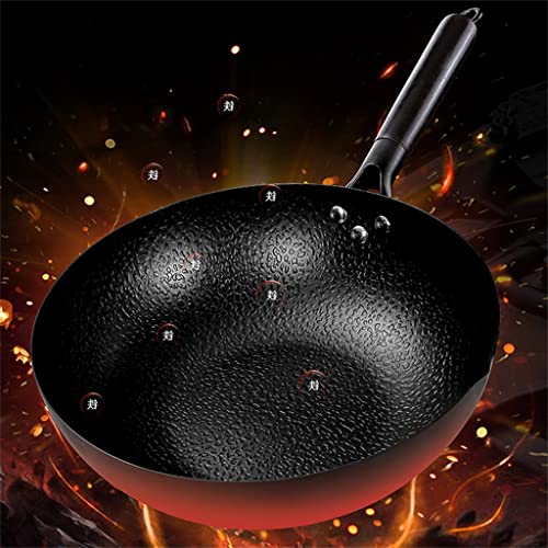 Wok hierro fundido 30 cm para cocina eléctrica e inducción miniatura 2
