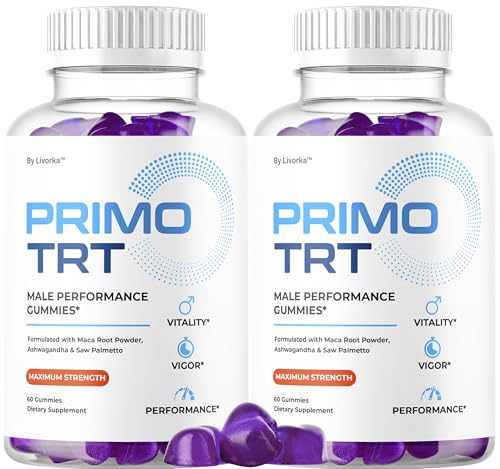 (2 Pack) Primo TRT Gummies - Official Primo TRT for Men Advanced Natural Formula, PrimoTRT Male Gummies for Maximum Performance & Support for Overall Wellness Reviews, Primos TRT Gummys for 2 Months