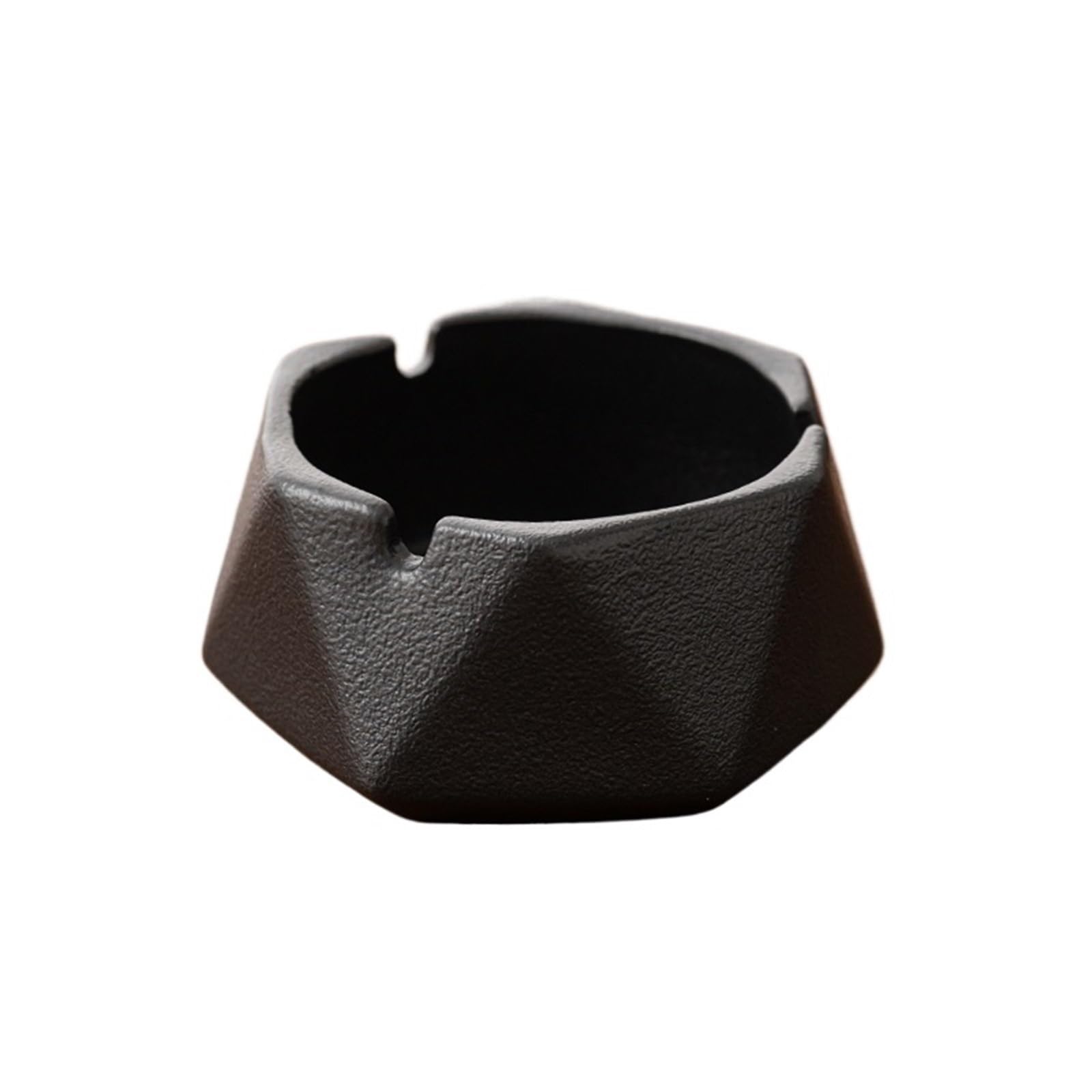 Cigarettes Ashtrays Hexagonal Ceramic Ashtray Slot Design for Office Desk Decor