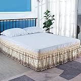 PRATIQUE : ce cache-sommier enveloppant peut cacher votre matelas ou cadre de lit et laisser votre chambre propre et élégante tout en laissant suffisamment de rangement sous votre lit. Facile à mettre et à enlever de votre lit même sans soulever votre matelas.