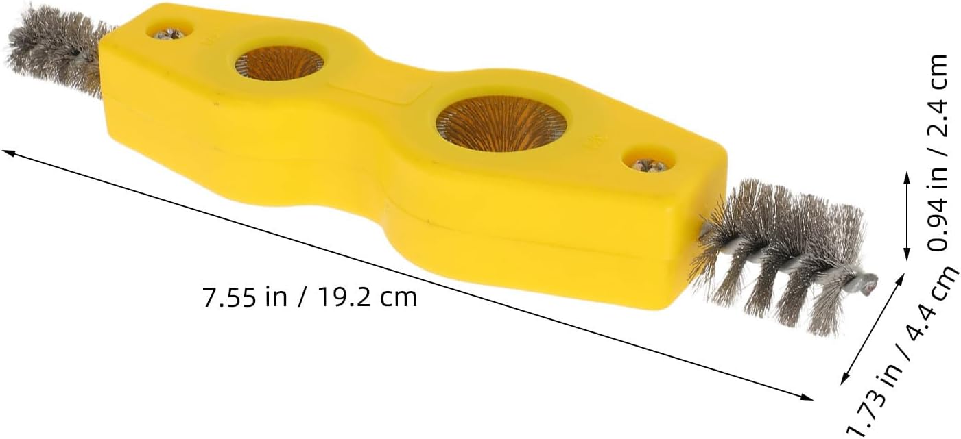 Double Ended Battery Terminal Cleaning Brush with Alloy Bristles