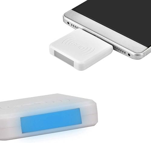 Miniatura 2 de Lector portátil de tarjetas inteligentes sin contacto, lector de tarjetas de teléfono móvil de identificación RFID de alta frecuencia con interfaz