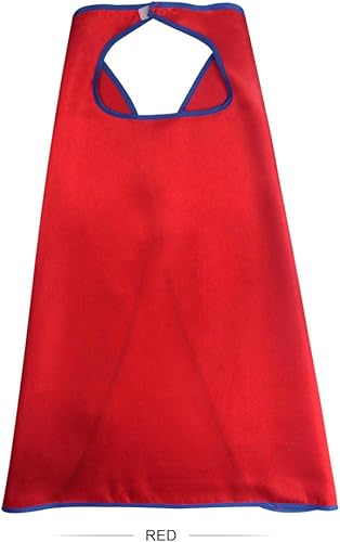 Vista 3 de DQZ Capas y máscaras de superhéroes para niños y niñas disfraces de Navidad de superhéroes como recuerdos de fiesta paquete de 16 rojo