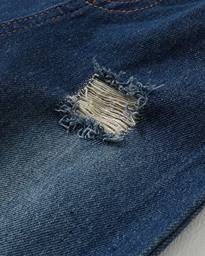 Xuanhao 12 Months Boy Clothes Boys 12 Months Summer Outfits For Boys Short Sleeve Button Plaid Shirts Polo Tops Denim Ripped Jeans Pants 12-18 Months Boy Clothes Black #TOP6