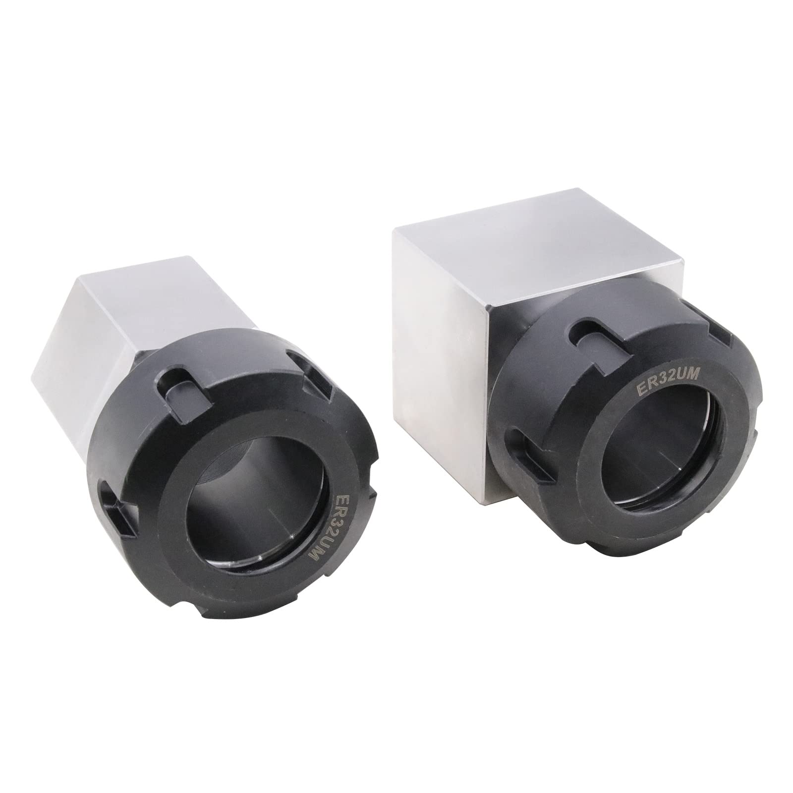 ER-32 Lot de 2 mandrins de serrage carrés et hexagonaux pour machine à graver CNC