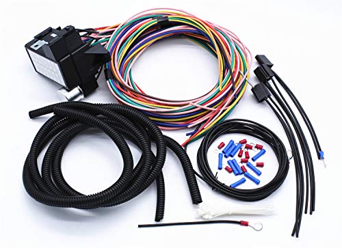 Universal 14 Circuit Wire Harness 12V Street Hot Rat Muscle Rod Wiring
