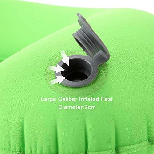 Aotu Travel U Shaped Pillow - Waterproof Inflatable U Shaped Air Pillow Camping Neck Cushion Car Head Neck Rest Air Cushion (Blue) #TOP3