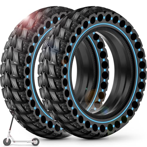 BANGTING 2PCS 50/75-6.1 Ruedas Macizas para Patinete Electrico, 8.5x2 Pulgadas Neumáticos de Reemplazo, 8 1/2 x2 Rueda de Repuesto Para Xiaomi Pro 2 / M365 / M365 Pro / 1S / 3/3 Lite/Essential