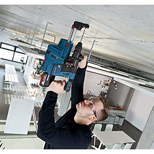 Bosch Professional 18V System perforateur sans-fil GBH 18V-26 F (2,6 J, SDS plus, perçage/burinage, KickBack Control, 2 batteries ProCORE18V 5.5Ah, chargeur GAL 1880 CV, poignée auxiliaire, L-BOXX)